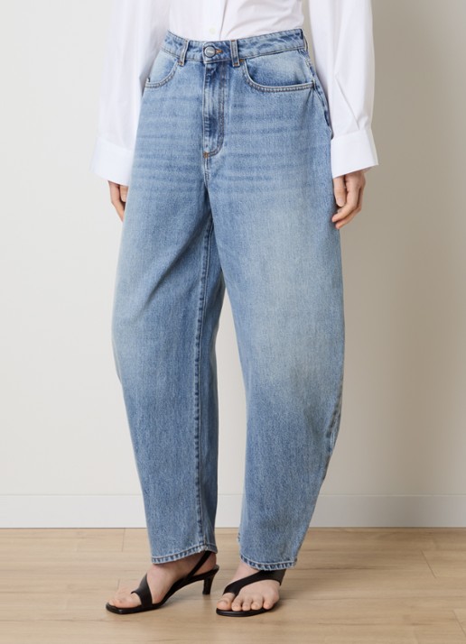 Róhe High waist balloon fit jeans met medium wassing