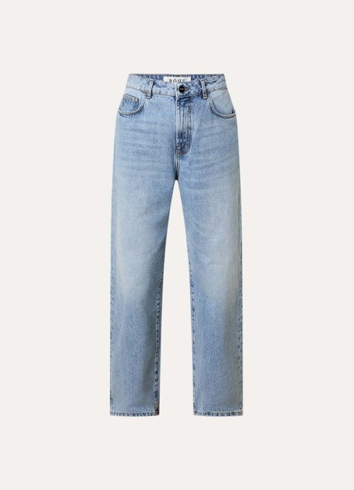 Róhe Low waist loose fit jeans met steekzakken