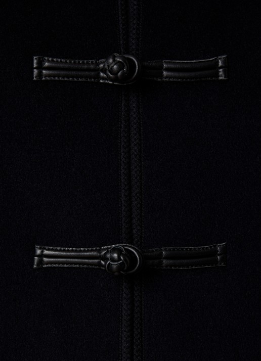 Róhe Marie jack van wol met opgestikte zakken - detail 3 donkerblauw
