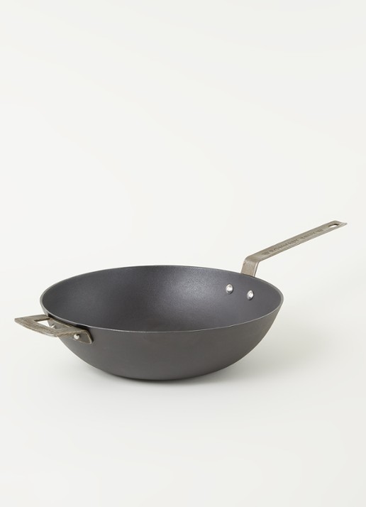 Ronneby Bruk Ultra Light Professional wokpan Ø32 cm - voorkant 2 zwart