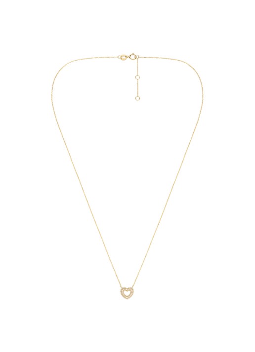 Rosefield Bubble Heart ketting van 14 karaat geelgoud - detail 3 goud