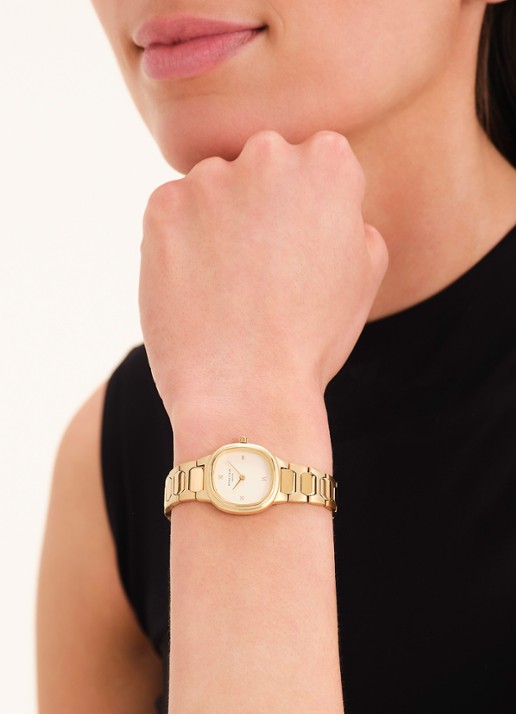 Rosefield Gaia XS horloge ORCGSG-OR04 - voorkant 6 goud