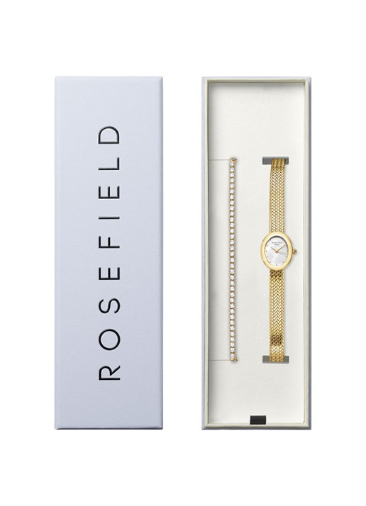 Rosefield Mini Oval horloge giftset MOGCT-X286