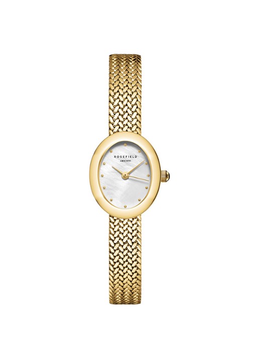 Rosefield Mini Oval horloge MWGMG-M02