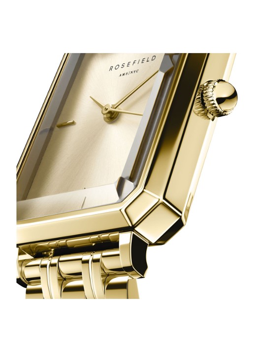 Rosefield Octagon horloge OCGSG-O65 - detail goud