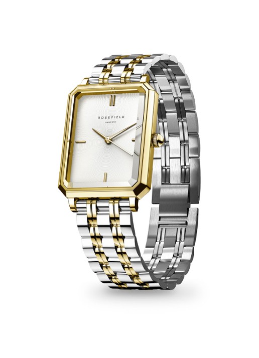 Rosefield Octagon XS horloge OWDSG-O62 - voorkant 3 goud