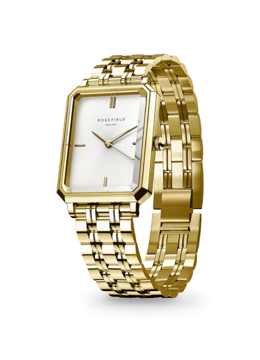Rosefield Octagon XS horloge OWGSG-O60 - detail goud