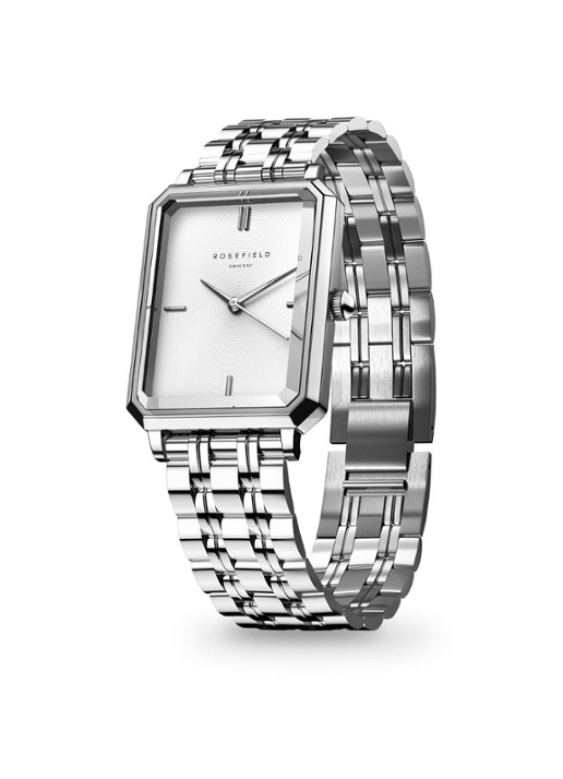 Rosefield Octagon XS horloge OWGSS-O63 - detail zilver