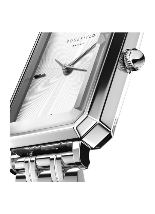 Rosefield Octagon XS horloge OWGSS-O63 - detail 2 zilver