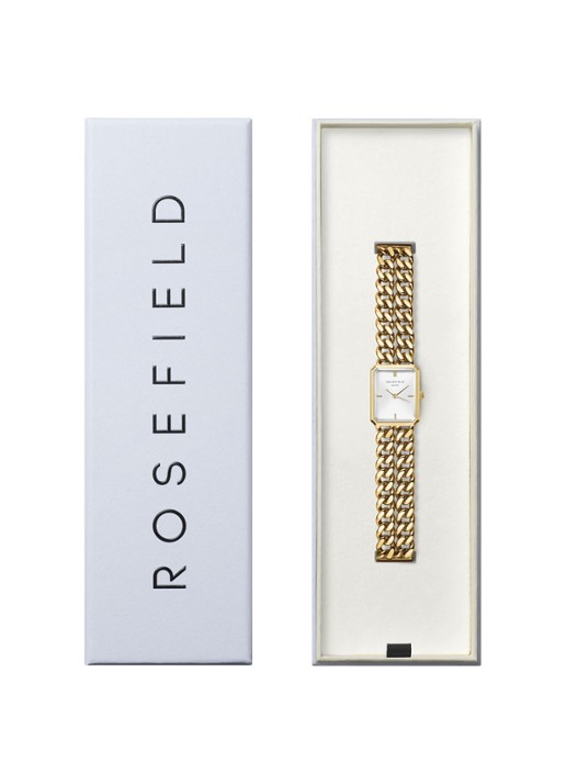 Rosefield Octagon XS Studio horloge SWGSG-O76 - voorkant 2 goud