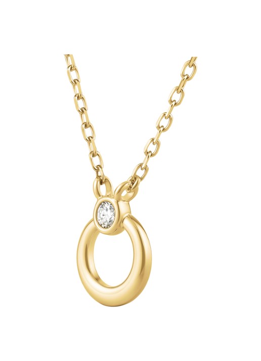 Rosefield Open Circle ketting van 14 karaat geelgoud - detail 3 goud