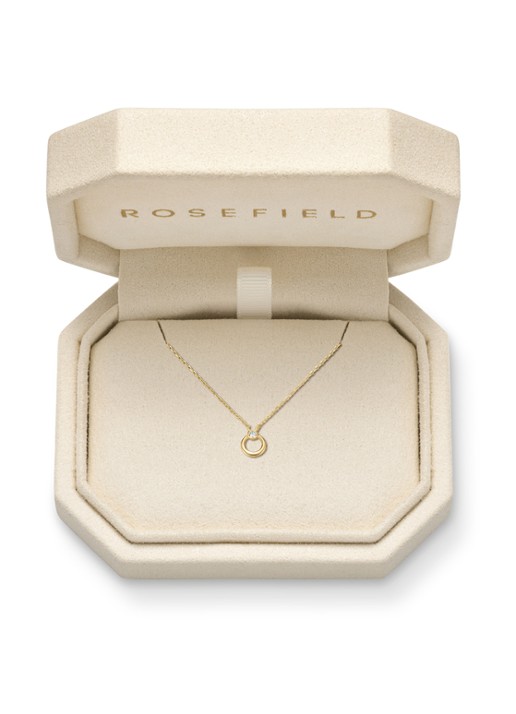 Rosefield Open Circle ketting van 14 karaat geelgoud - detail 4 goud