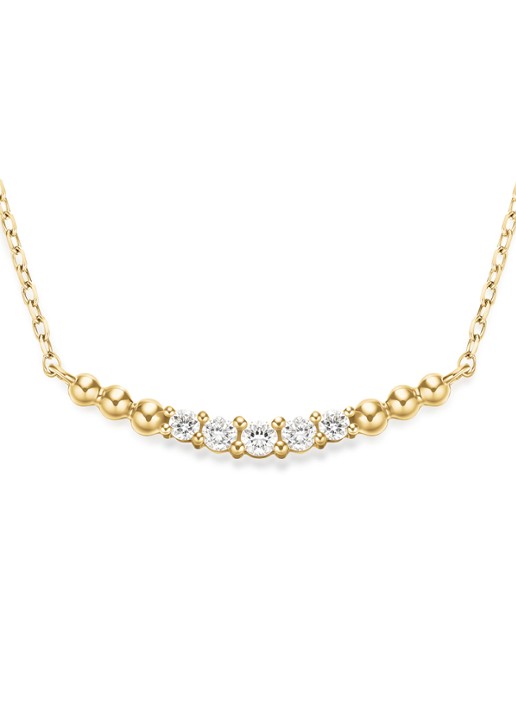 Rosefield Princess ketting van 14 karaat geelgoud - detail 2 goud