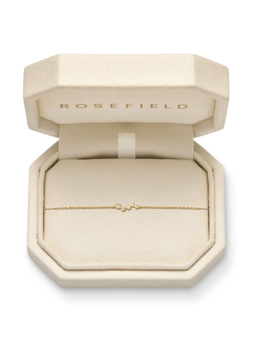Rosefield Short Wave armband van 14 karaat geelgoud - detail 3 goud