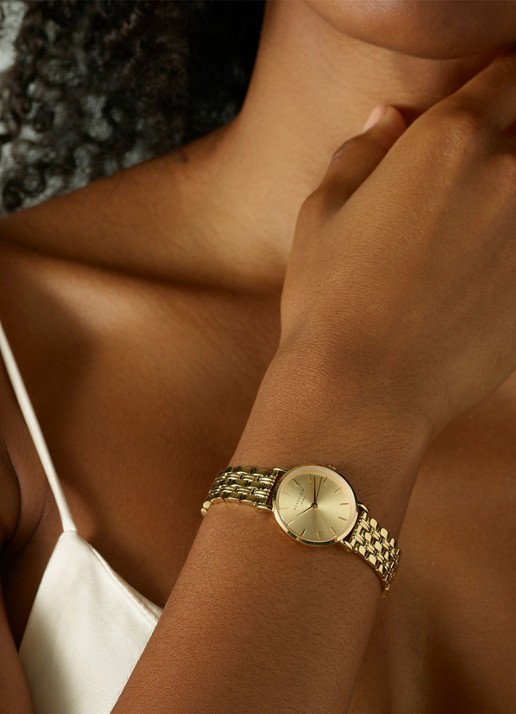 Rosefield Small Edit horloge SCGSG-S05 - voorkant 2 goud