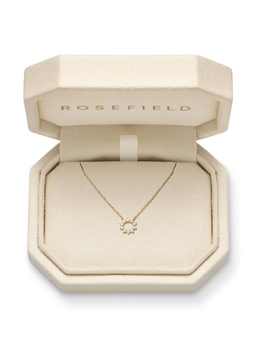 Rosefield Sun ketting van 14 karaat geelgoud - detail 3 goud