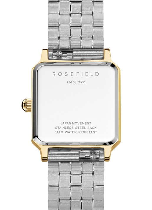 Rosefield The Boxelle Duotone horloge BWDSG-B03 - detail 3 goud