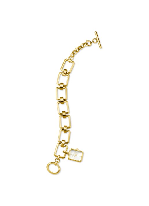 Rosefield The Octagan Charm horloge SWGSG-O52 - detail 3 goud