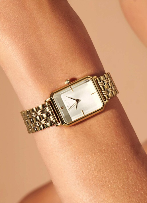 Rosefield The Octagon horloge OCWSG-O40 - voorkant 5 goud