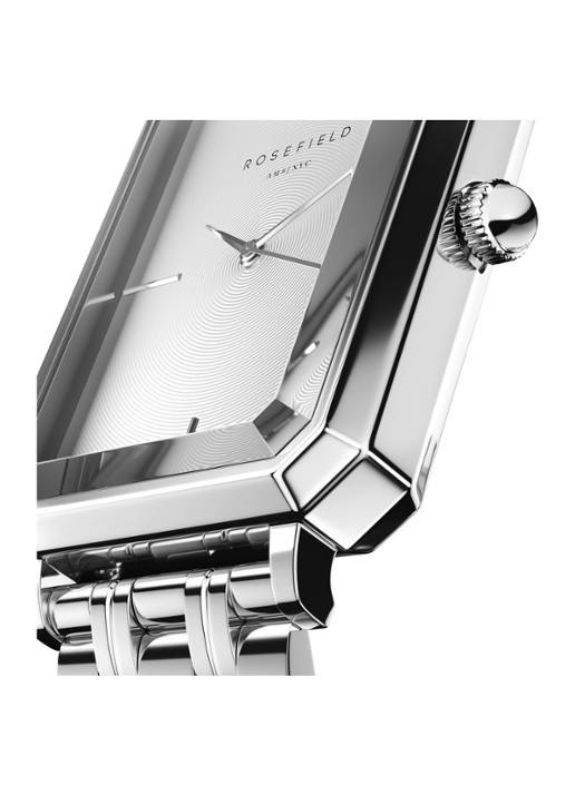 Rosefield The Octagon horloge OCWSS-O41 - detail 7 zilver
