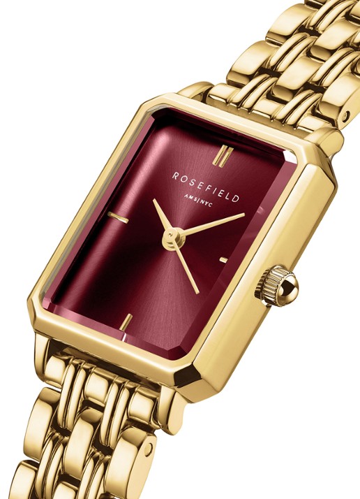 Rosefield The Octagon XS horloge OBGSG-O83 - detail 2 goud