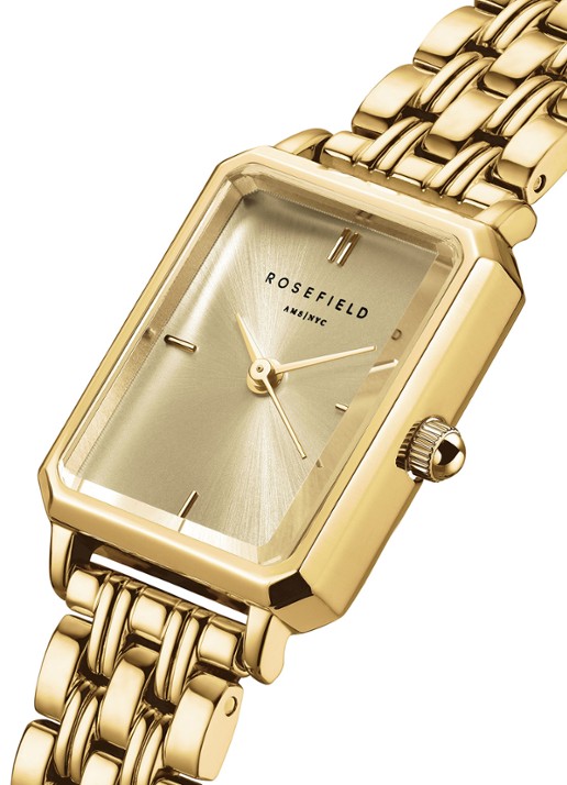 Rosefield The Octagon XS horloge OCGSG-O82 - detail 2 goud
