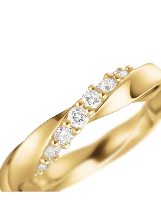 Rosefield Twirl oorringen van 14 karaat geelgoud - detail 2 goud