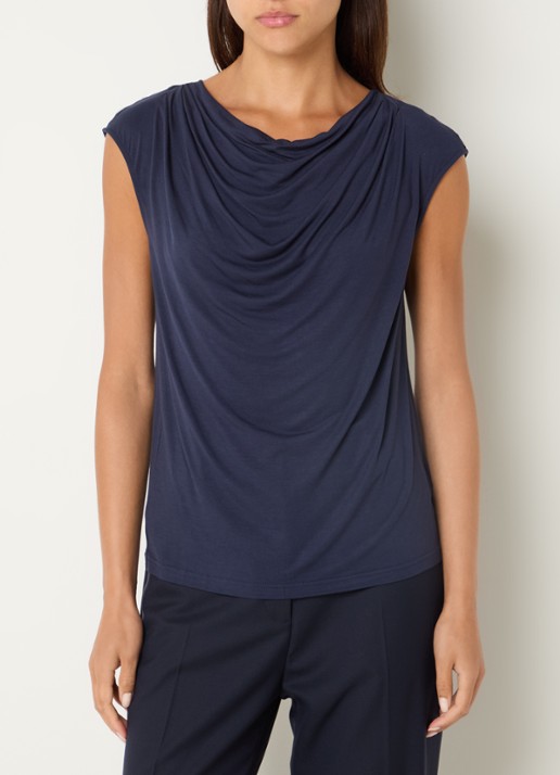 Rosemunde Blarritz mouwloze top met gedrapeerd detail