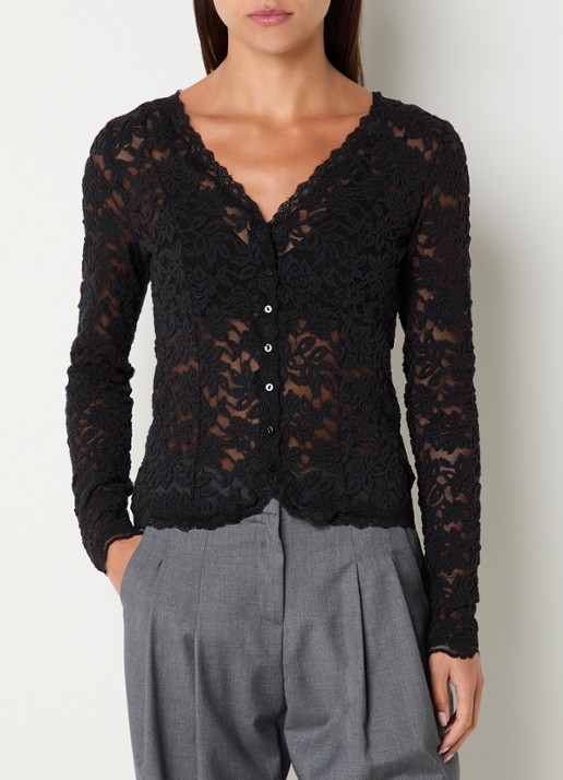 Rosemunde Delicia vest van kant