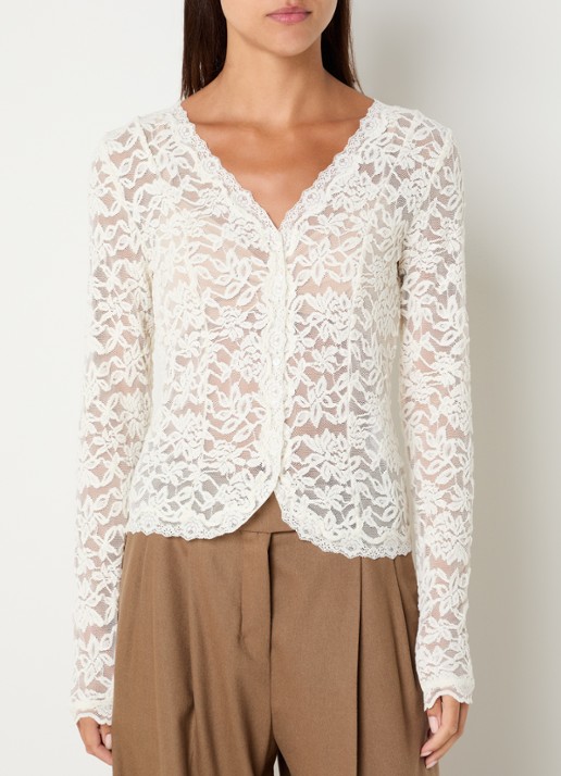 Rosemunde Delicia vest van kant