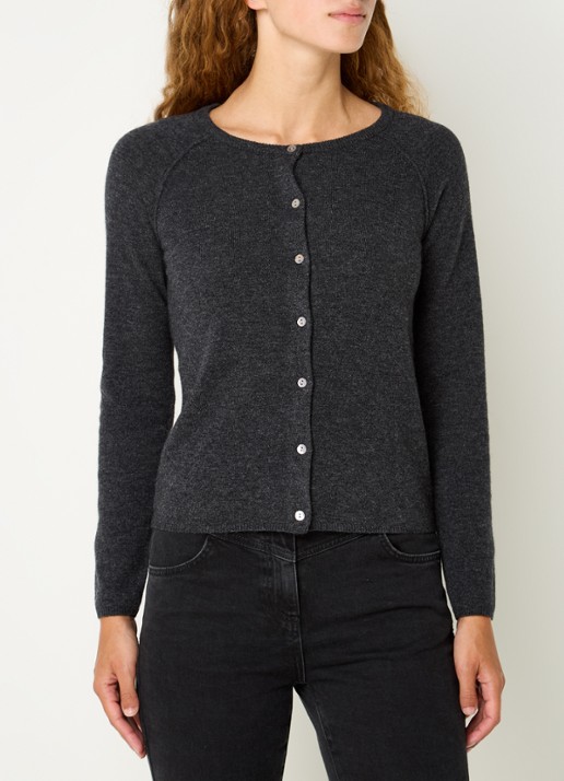 Rosemunde Fijngebreid vest in kasjmierblend