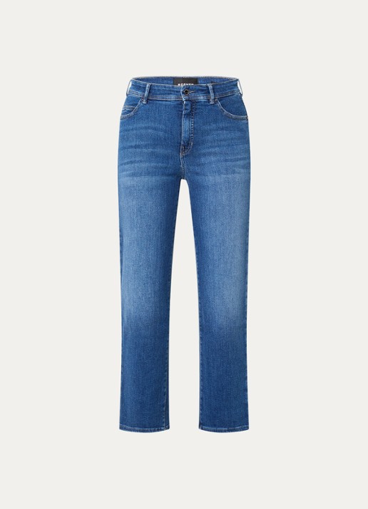 Rosner Studio Aubrey high waist slim fit jeans met steekzakken - voorkant 4 donkerblauw