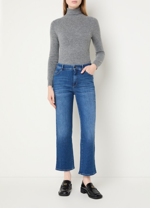 Rosner Studio Aubrey high waist slim fit jeans met steekzakken - voorkant 5 donkerblauw