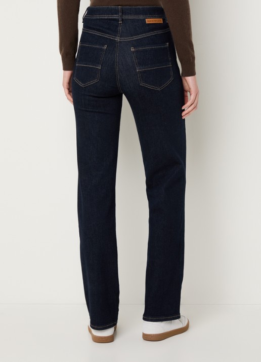 Rosner Studio Aubrey high waist slim fit jeans met steekzakken - achterkant 3 indigo