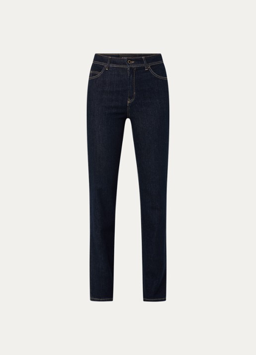 Rosner Studio Aubrey high waist slim fit jeans met steekzakken - voorkant 4 indigo