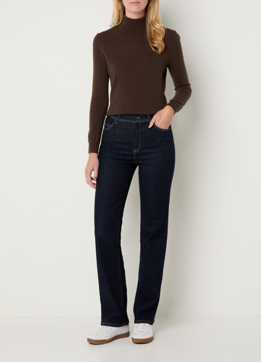 Rosner Studio Aubrey high waist slim fit jeans met steekzakken - voorkant 5 indigo