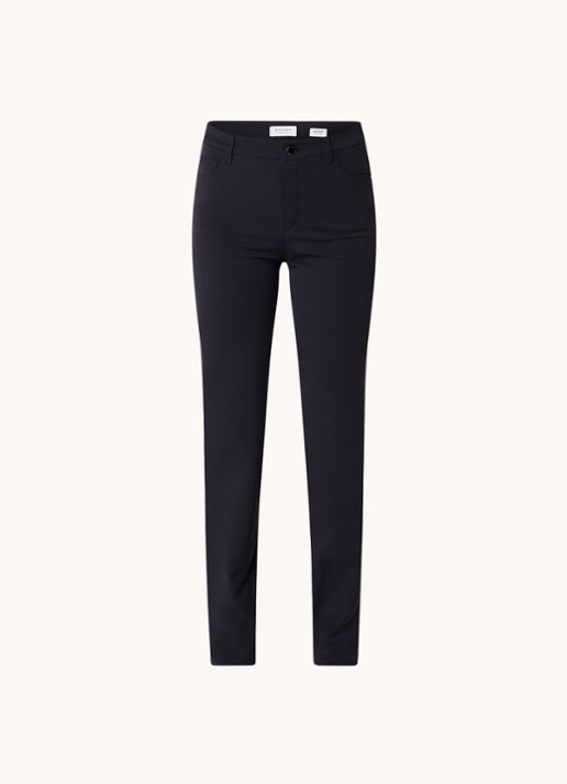 Rosner Studio Audrey high waist slim fit broek met stretch - voorkant 3 donkerblauw