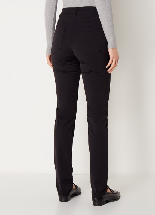 Rosner Studio Audrey high waist slim fit broek met stretch - achterkant 5 zwart