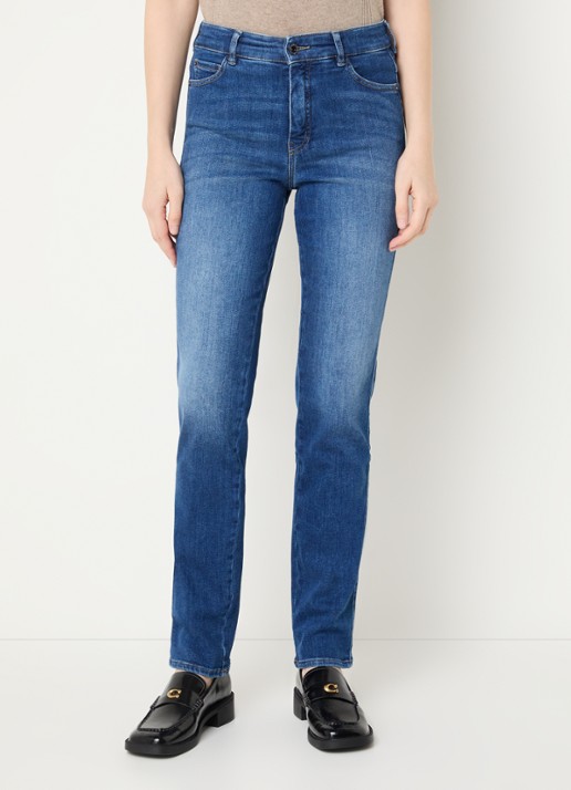 Rosner Studio Audrey high waist slim fit jeans met steekzakken