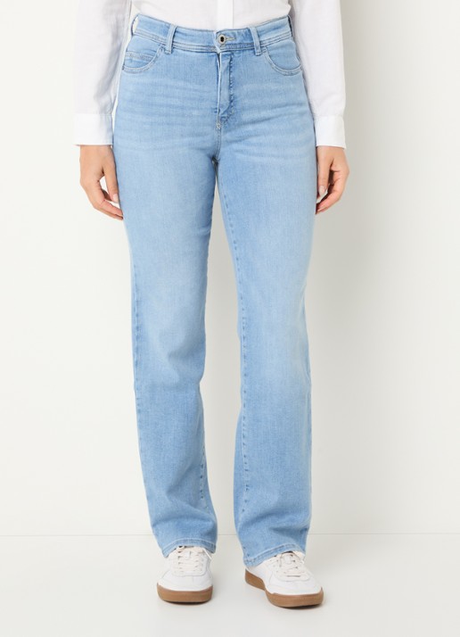 Rosner Studio High waist flared jeans met lichte wassing