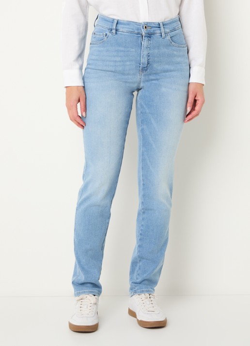 Rosner Studio High waist slim fit jeans met lichte wassing