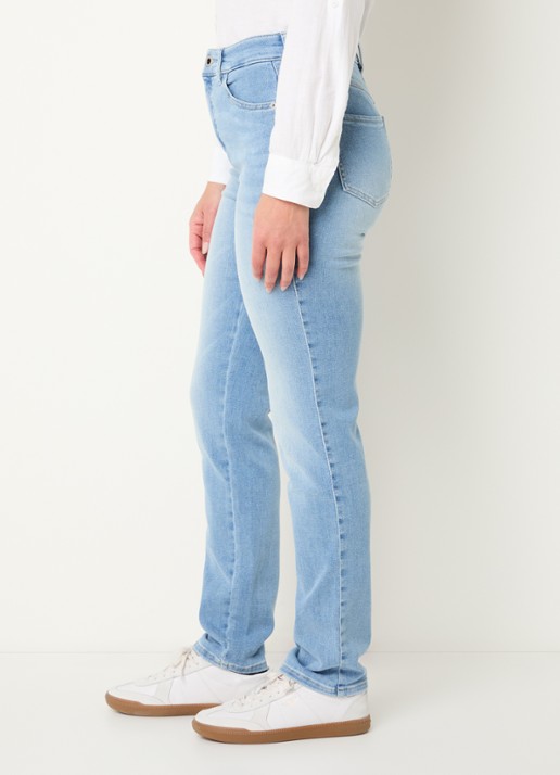 Rosner Studio High waist slim fit jeans met lichte wassing - detail 4 indigo