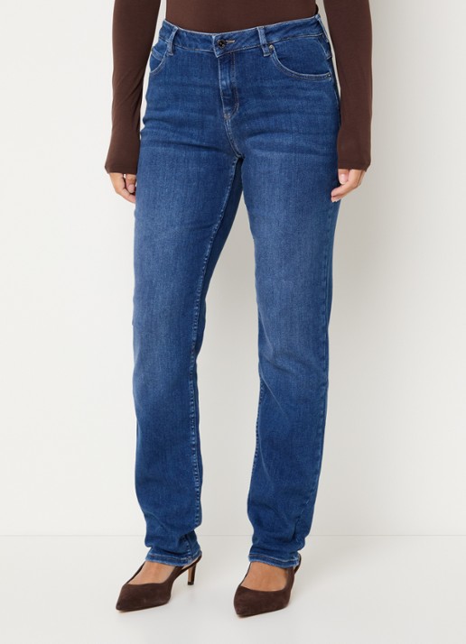 Rosner Studio Masha mid waist slim fit jeans met steekzakken