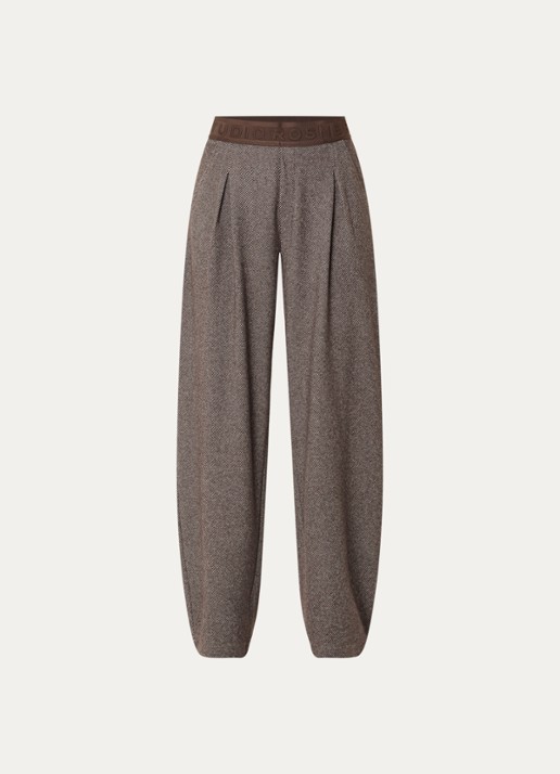 Rosner Studio Straight fit pantalon met steekzakken - voorkant 3 lichtbruin
