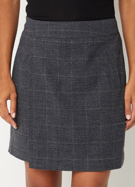 ROUGE EDIT Cara mini rok met ruitdessin