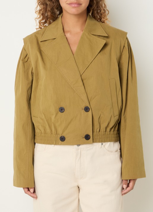 ROUGE EDIT Nola trenchcoat met steekzakken