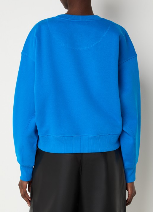 ROUGE EDIT Roufrida sweater met logo - achterkant 3 blauw