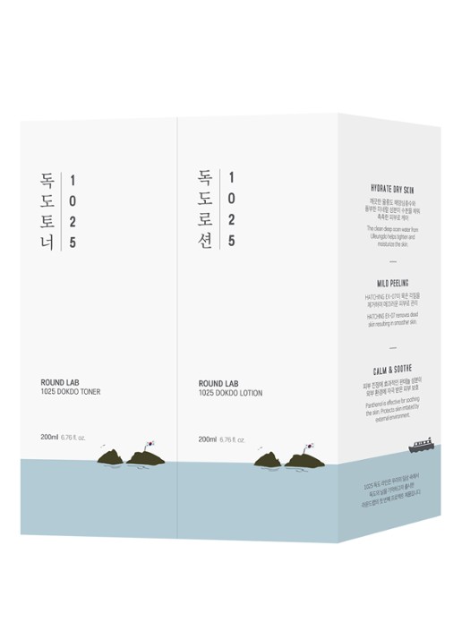 Round Lab 1025 Dokdo Toner + Lotion Duo - verzorgingsset - voorkant 5 undefined