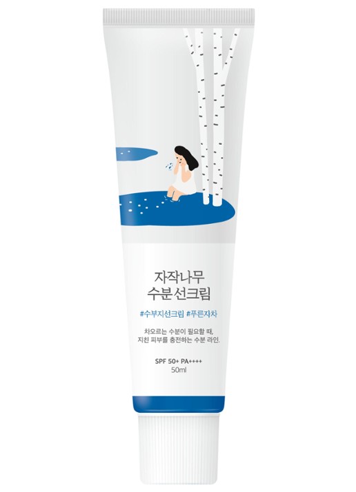 Round Lab Birch Juice Moisturizing Sun Cream SPF50+ PA++++ - zonnebrand voor het gezicht