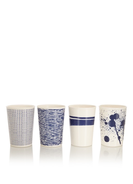 Royal Doulton Pacific kopje 30 cl set van 4 - voorkant wit